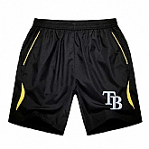 Men's Tampa Bay Rays Black Gold Stripe MLB Shorts,baseball caps,new era cap wholesale,wholesale hats